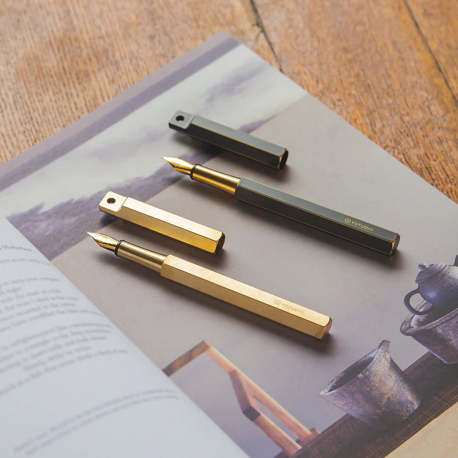Classic Revolve - Portable Fountain Pen(Brass M)