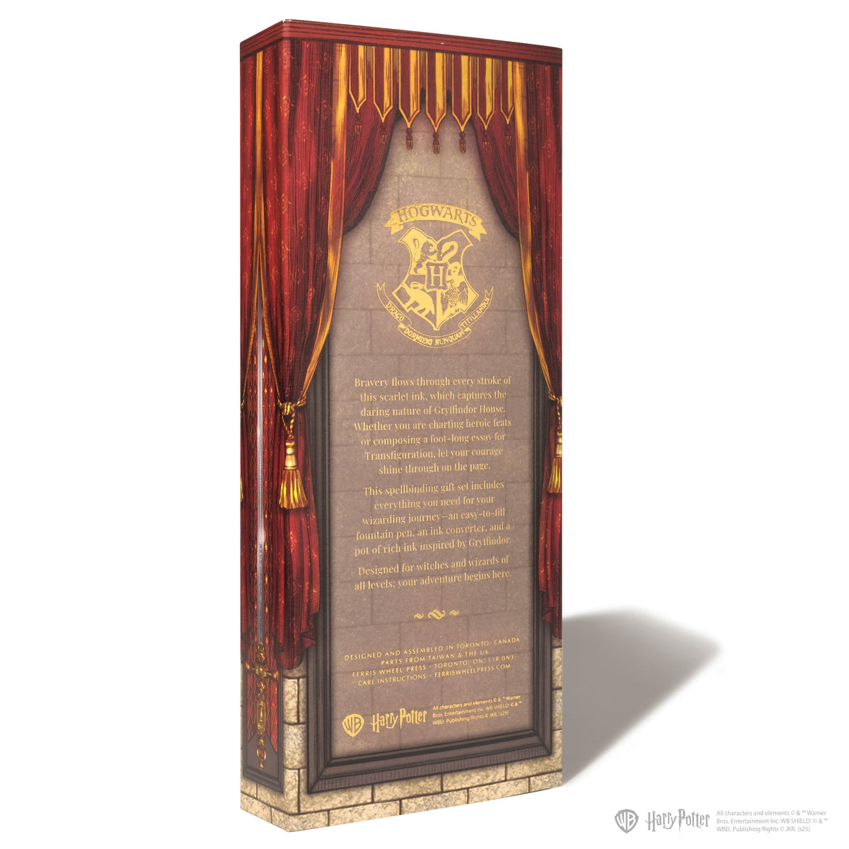 Warner Bros. - Harry Potter - Carousel Fountain Pen and 10ml Ink Set - Gryffindor