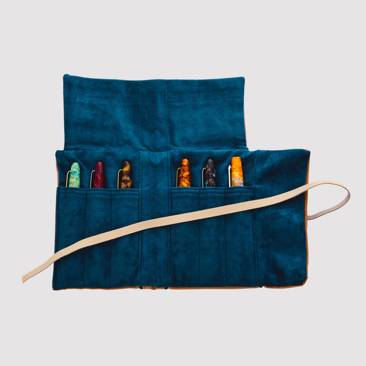 Esterbrook Pen Cups and Rolls - Pen Roll Tan