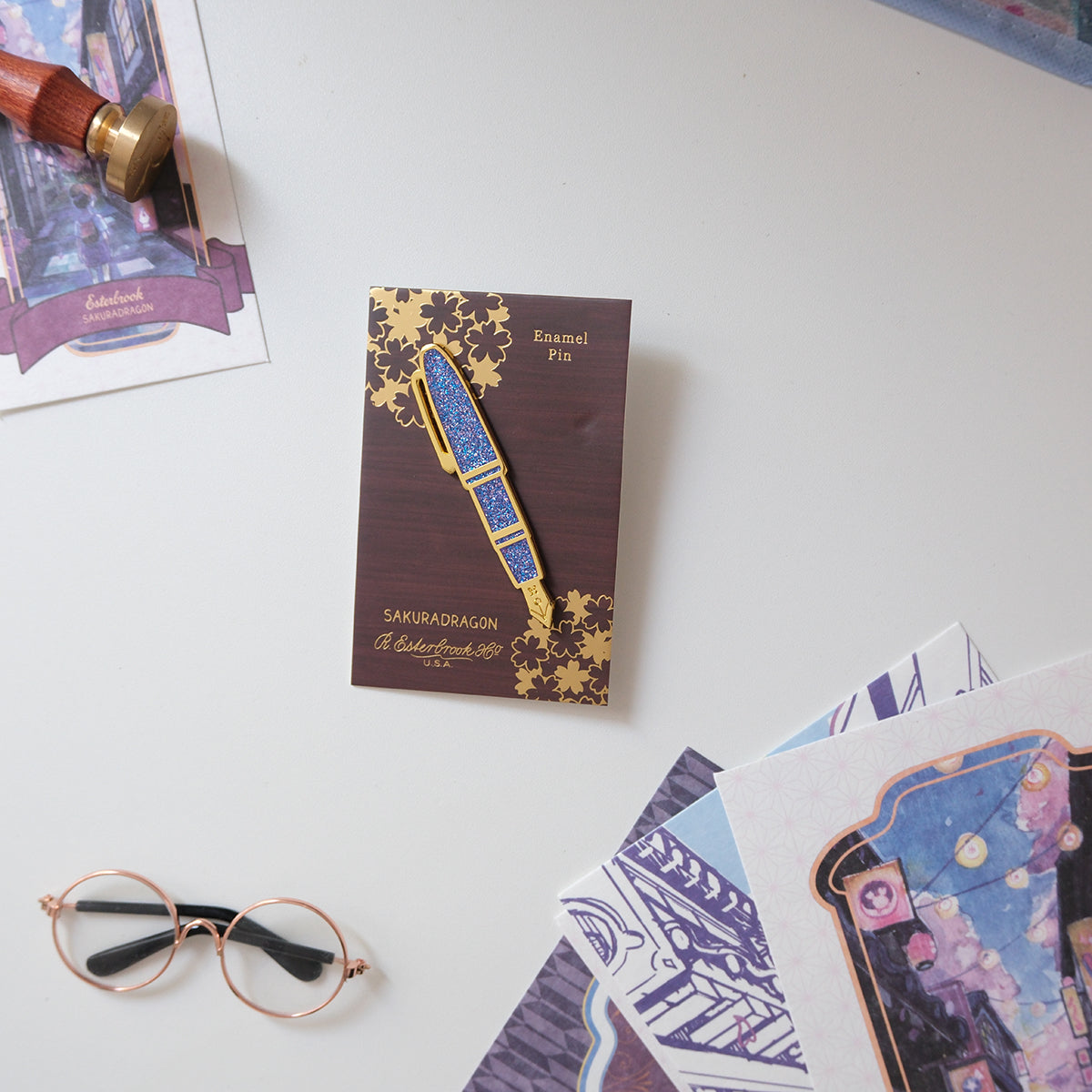 Sakura Street Pen Lapel Pin