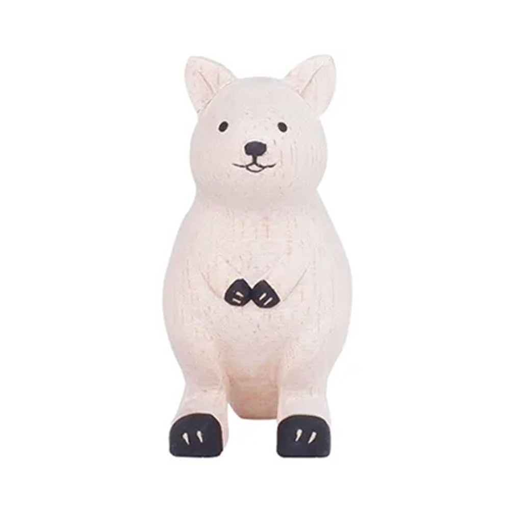 Pole pole wooden animal Quokka