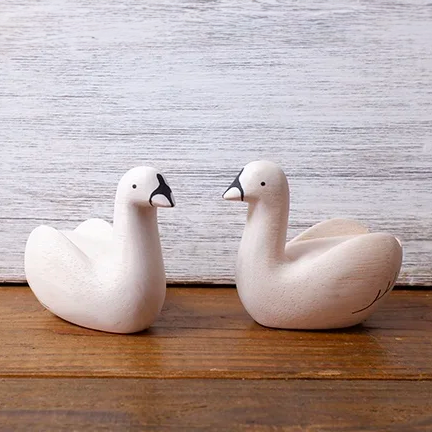 Pole pole wooden animal Swan