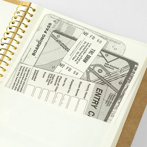 TRC SPIRAL RING NOTEBOOK <A5 Slim> Paper Pocket