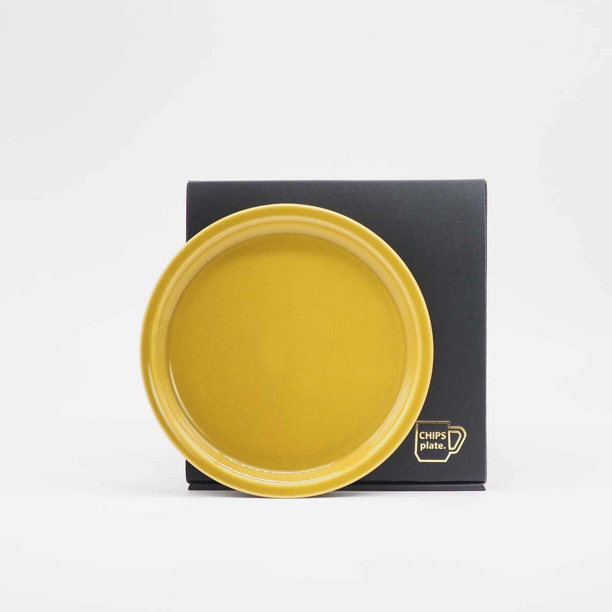 CHIPS PLATE S - solid mustard