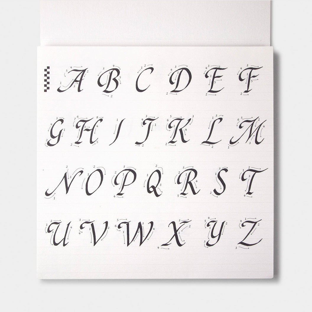 Calligraphy Practice Notebook / Chancery Cursive