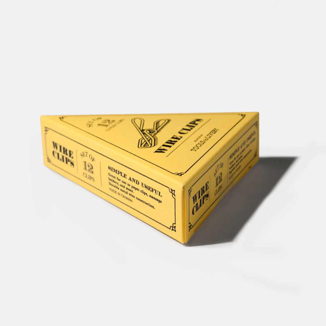 wire clip / golden / 12pcs per pack