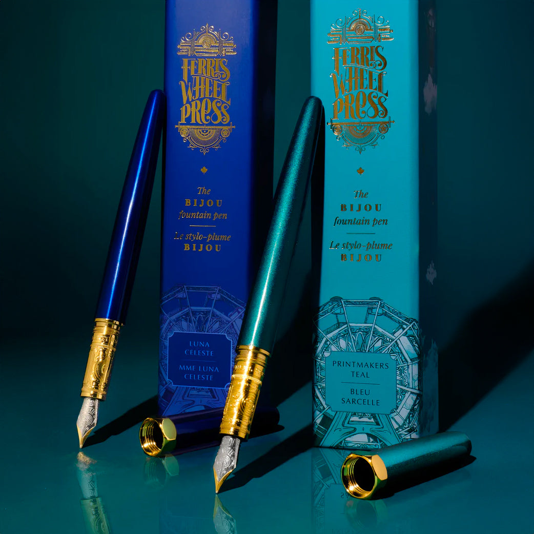 Bijou Fountain Pen - Printmaker's Teal - Medium