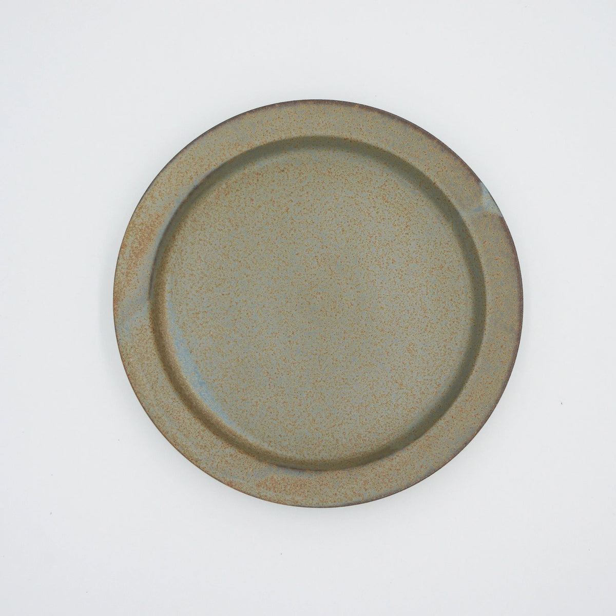 Ancient pottery plate L gray