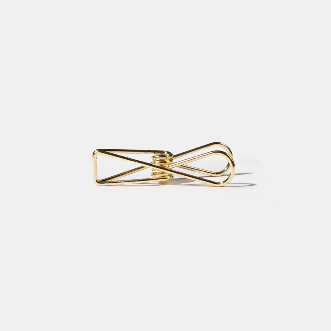 wire clip / golden / 12pcs per pack