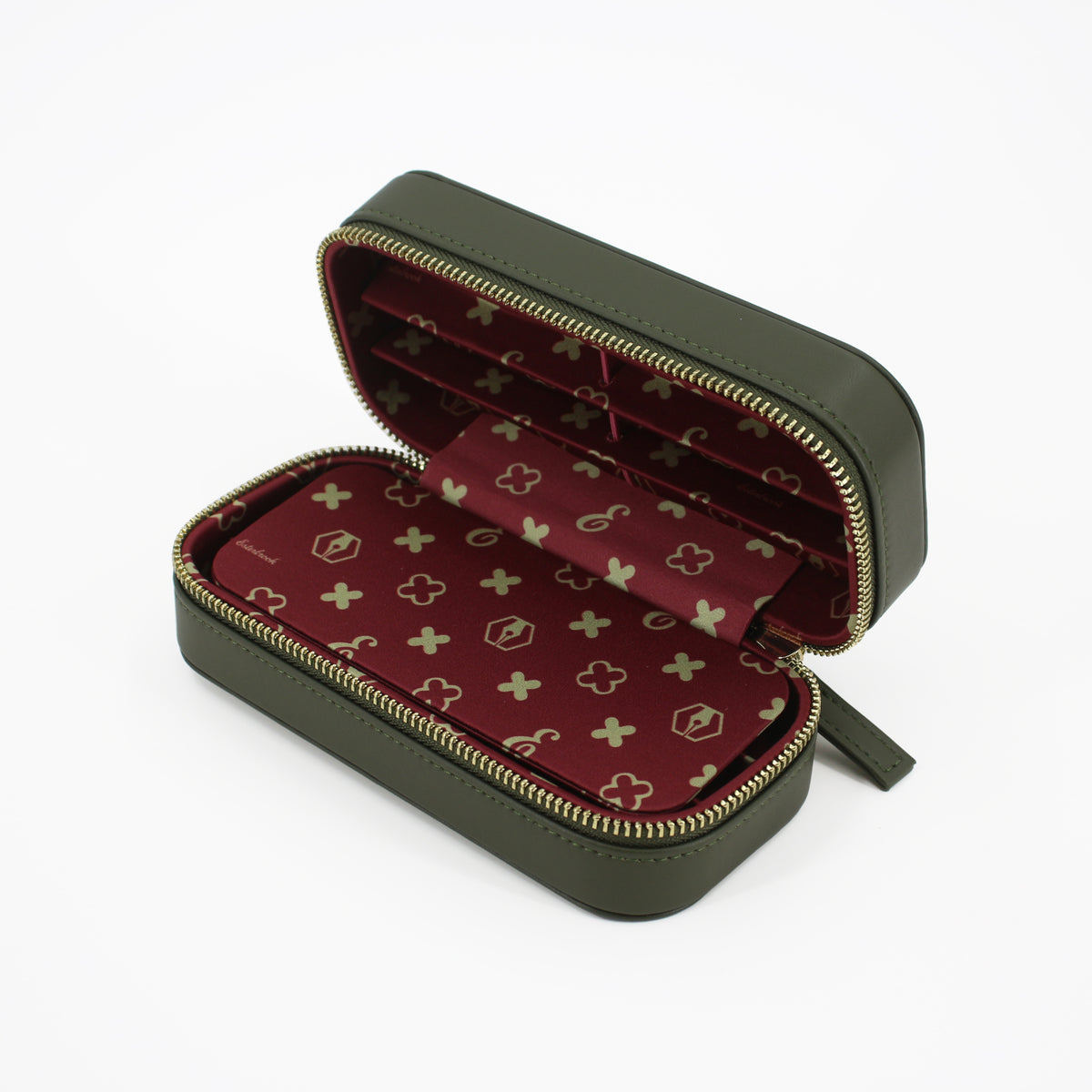 Moss Green Nook - Six Pen Case