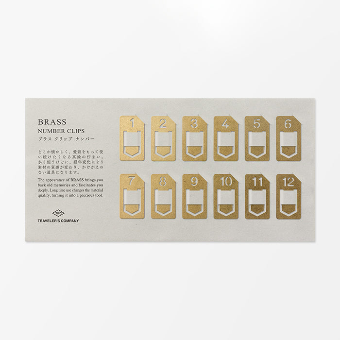 BRASS CLIPS Number
