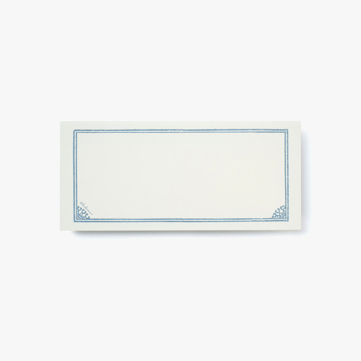 Single note Framed Blue grey