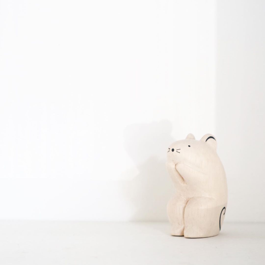 Pole pole wooden animal Mouse