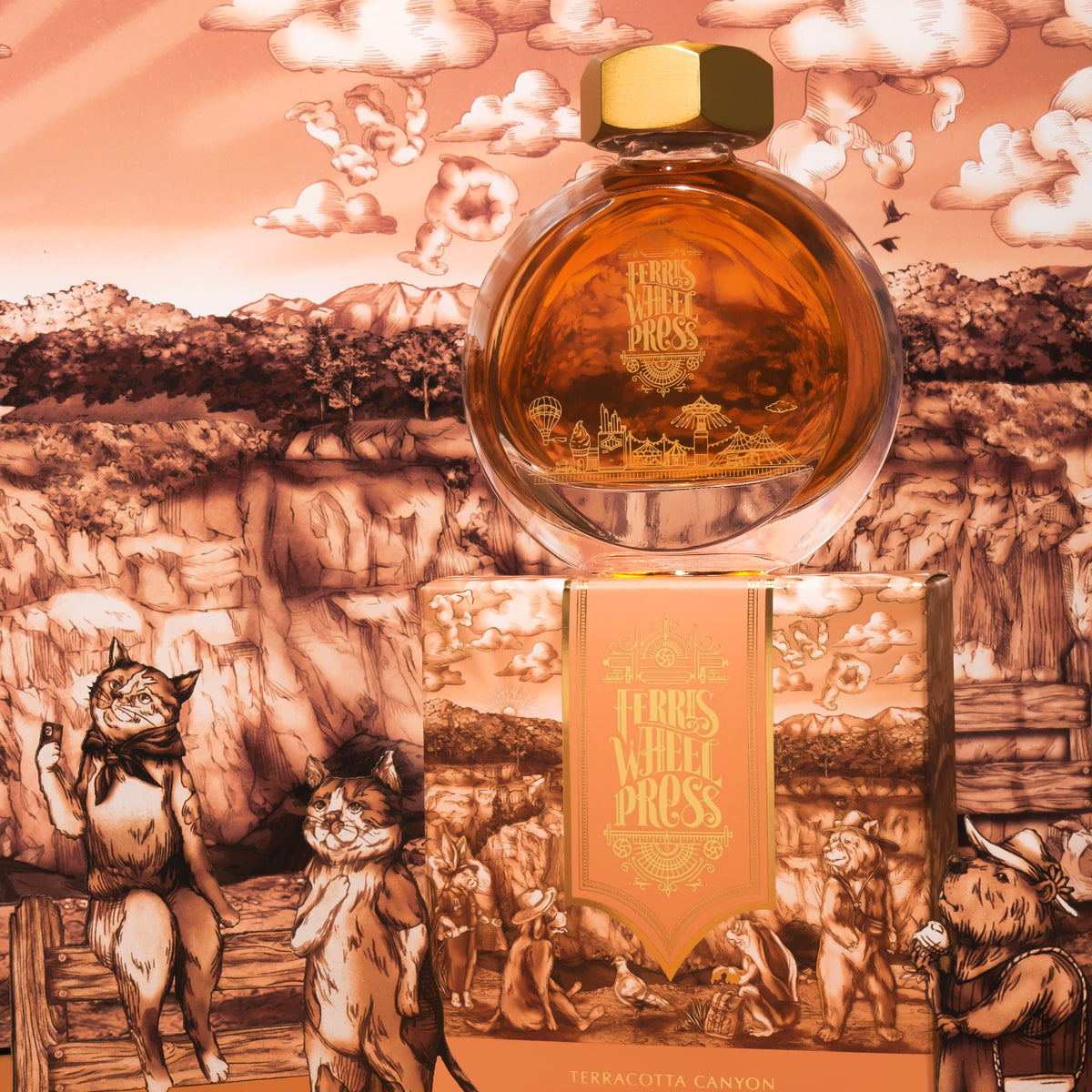 38ml Fountain Pen Ink - Terracotta Canyon