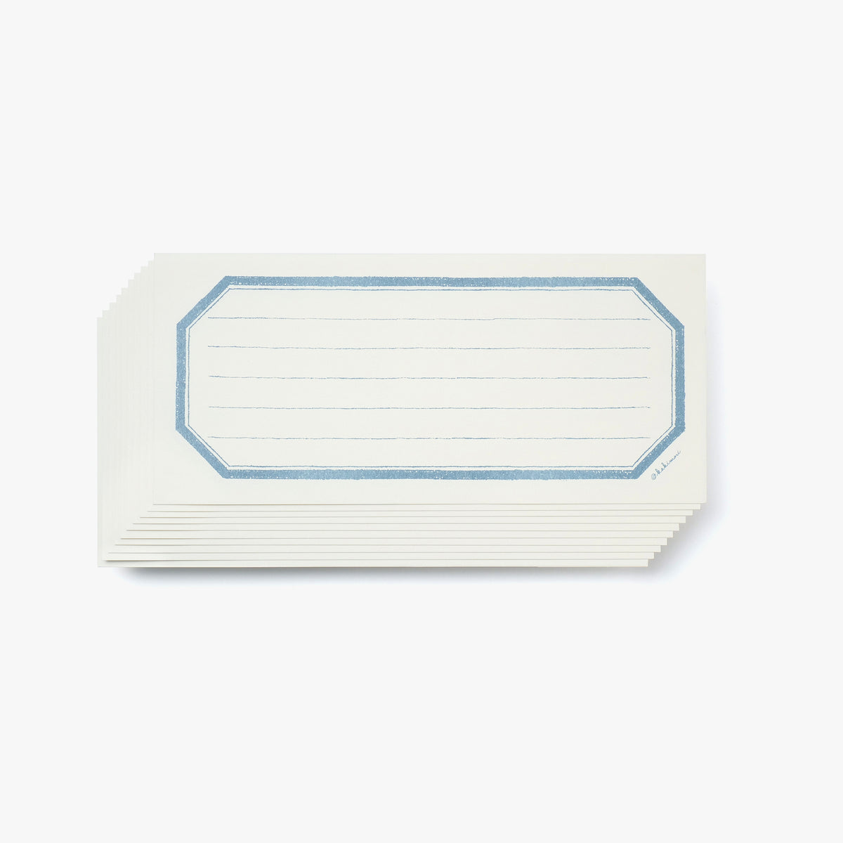 Single note Lined Blue grey