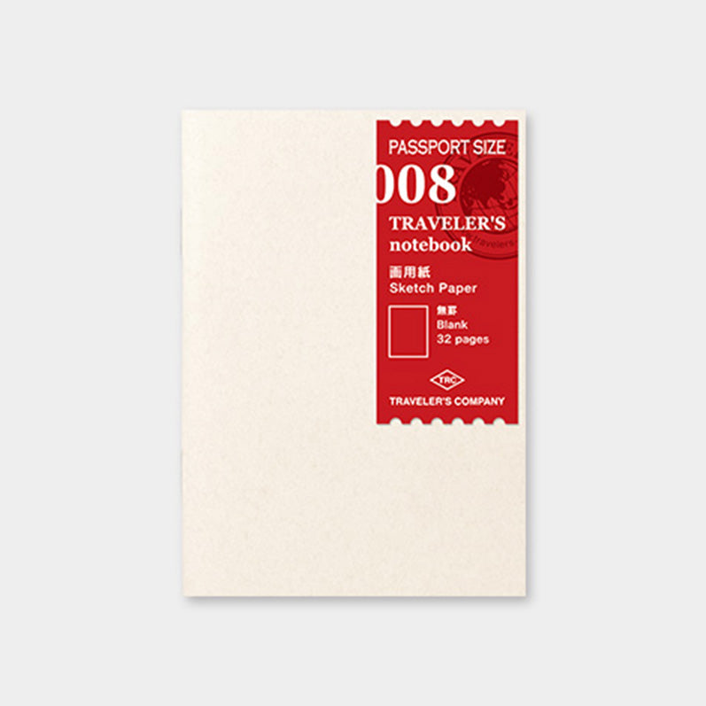 TRAVELER'S notebook Refill <Passport Size> Drawing Paper 008