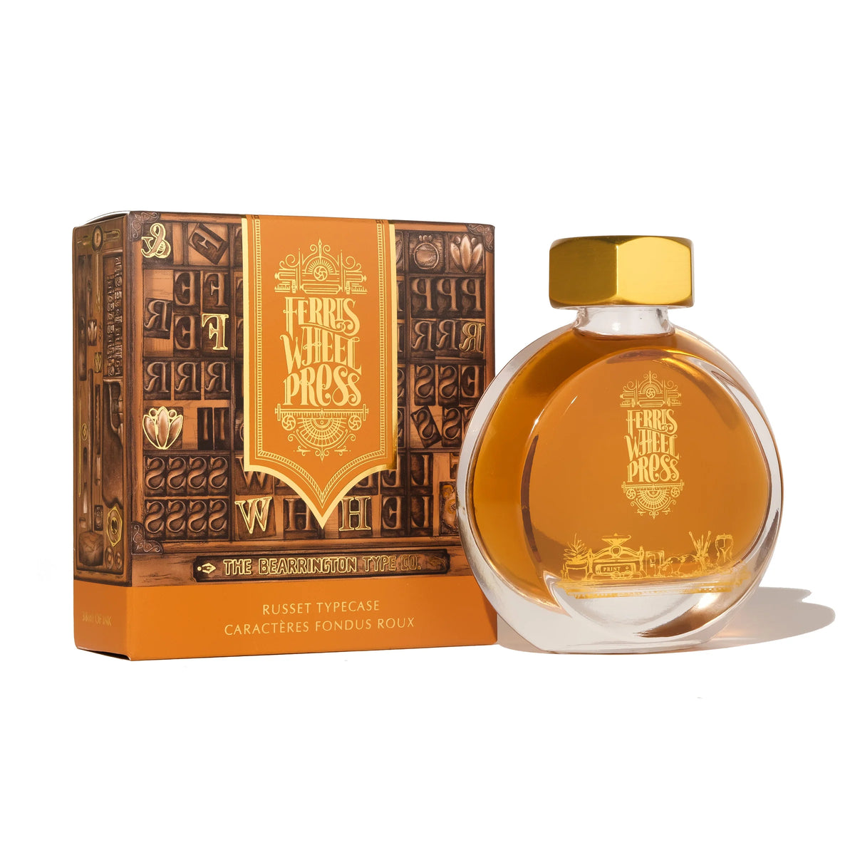 38ml Fountain Pen Ink - Russet Typecase