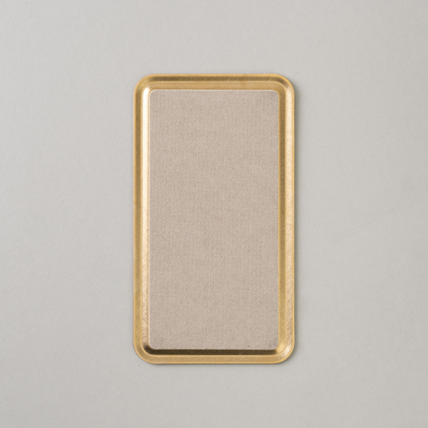 BRASS 2WAY FLAT TRAY - SOLID