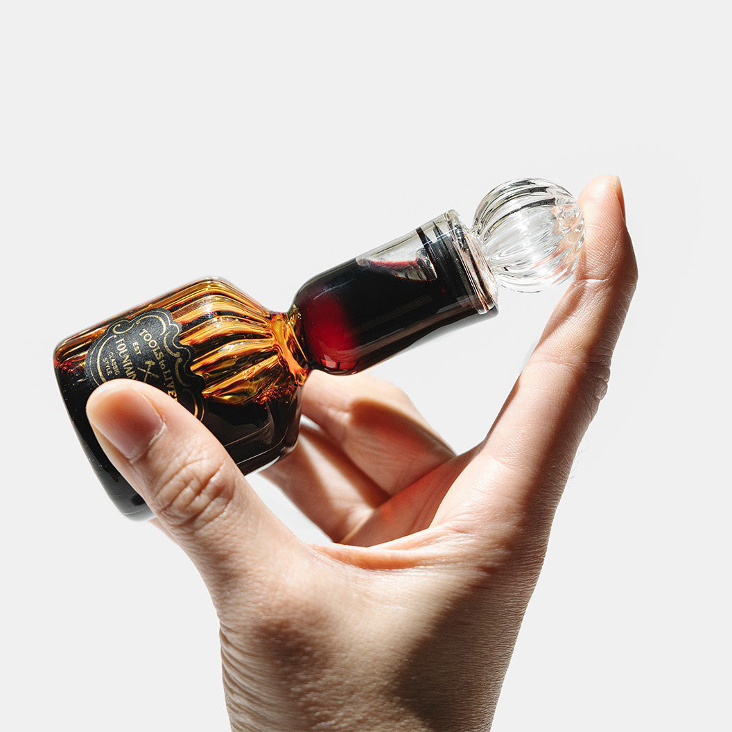 glass bottle ink / walnut