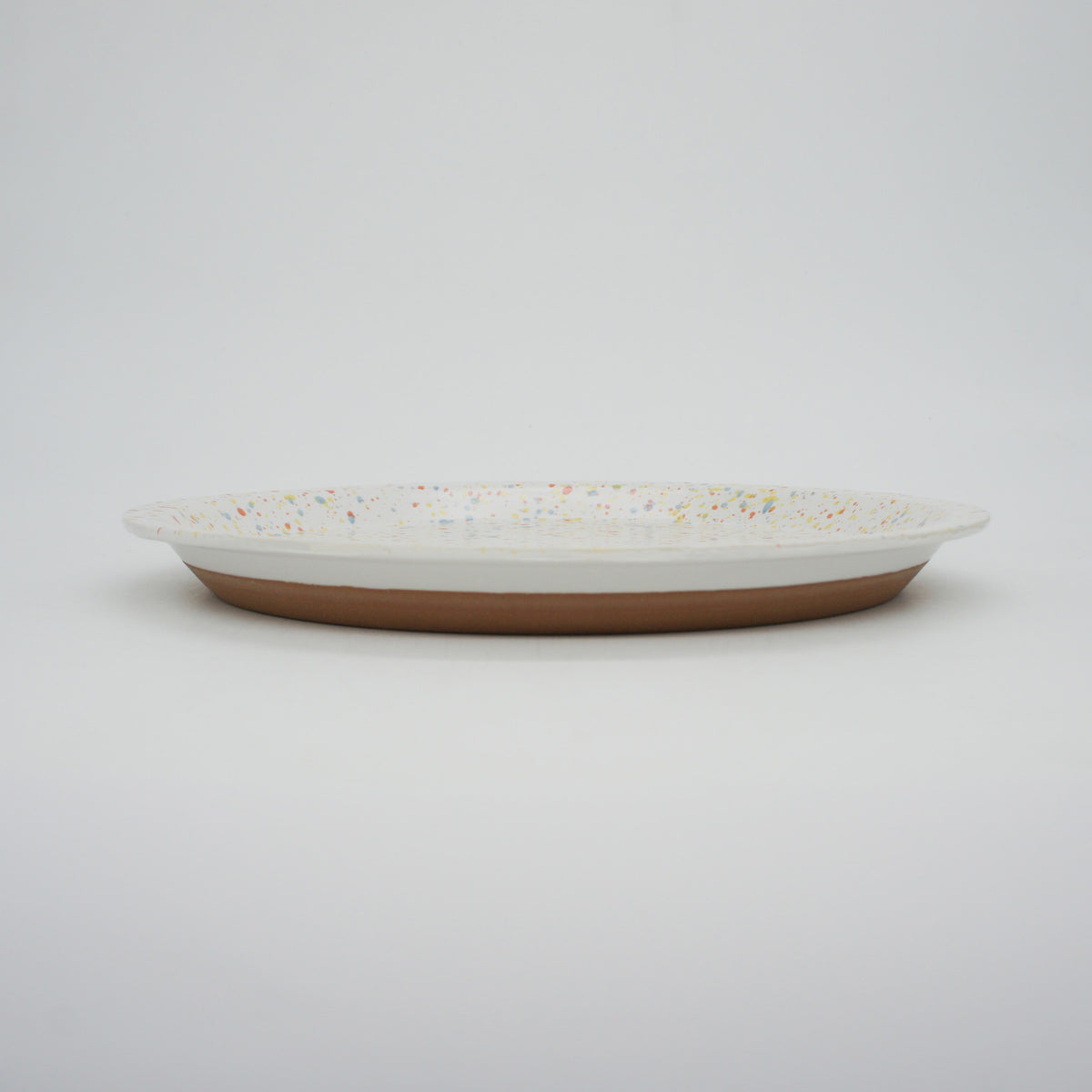 CHIPS PLATE L - splash white-orange
