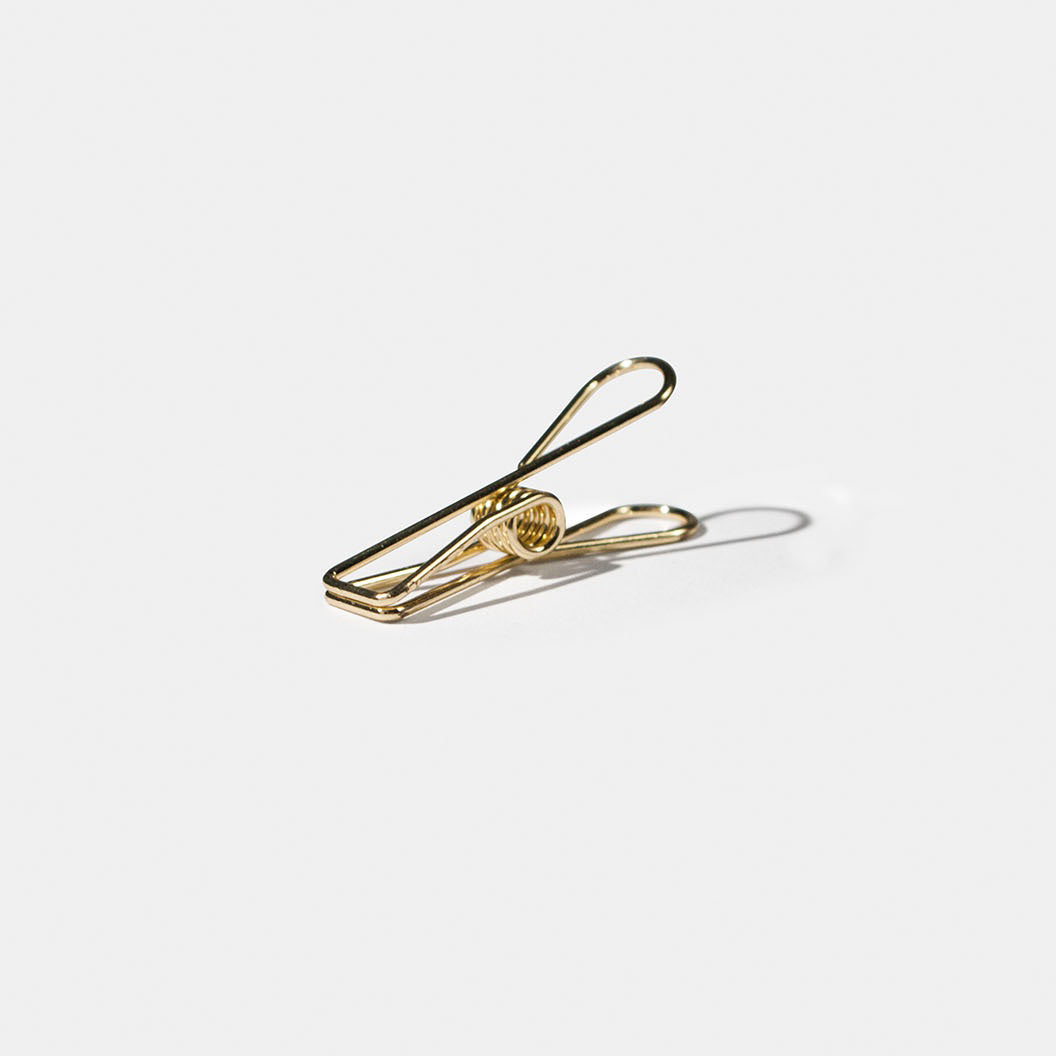 wire clip / golden / 12pcs per pack