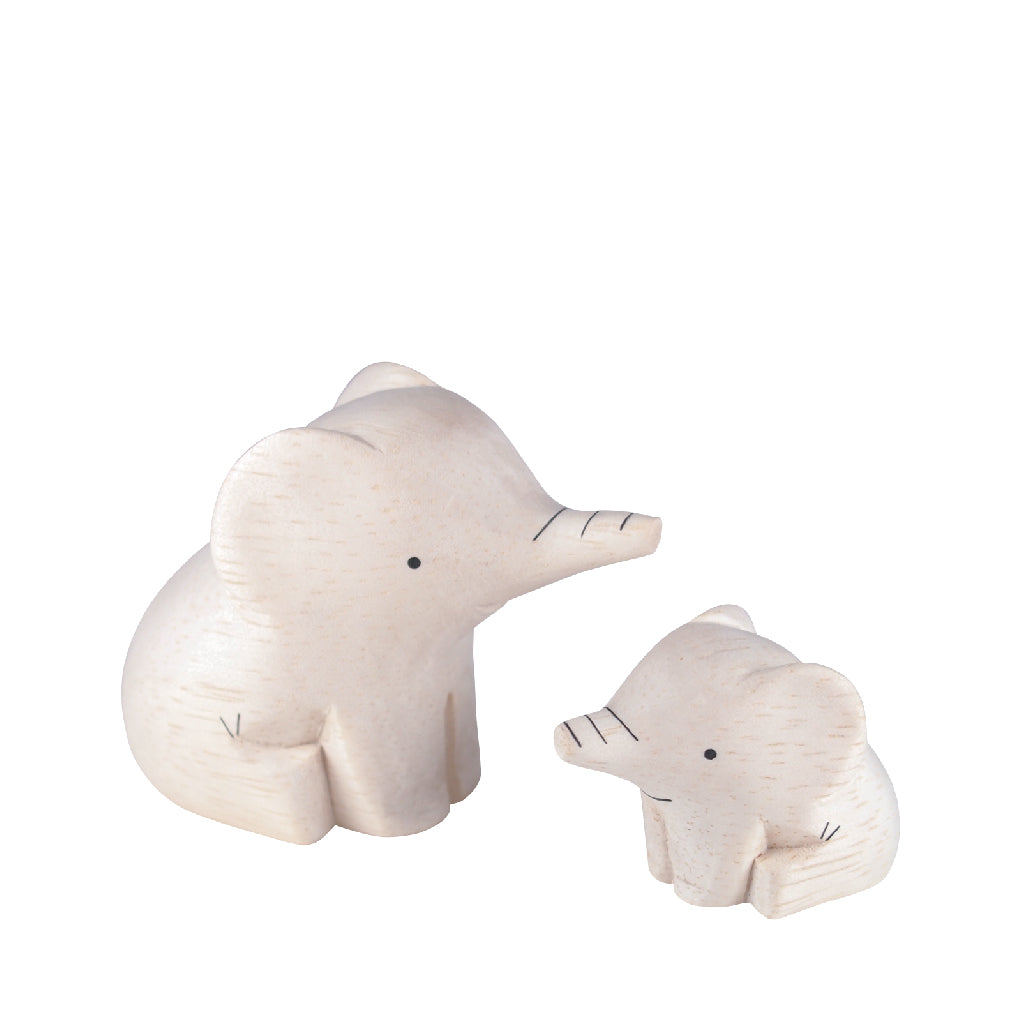 Pole pole wooden animal family Elephant