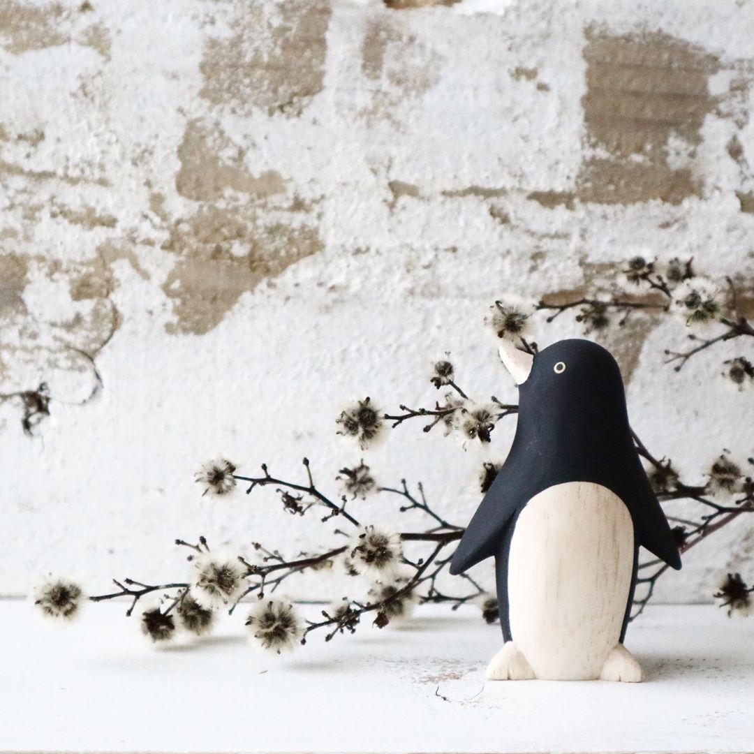 Pole pole wooden animal Penguin