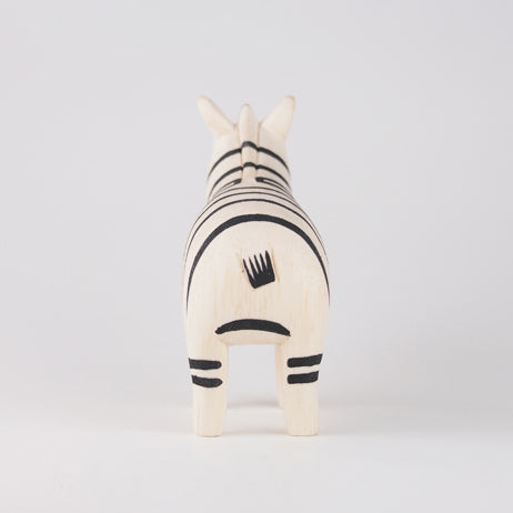 Pole pole wooden animal Zebra