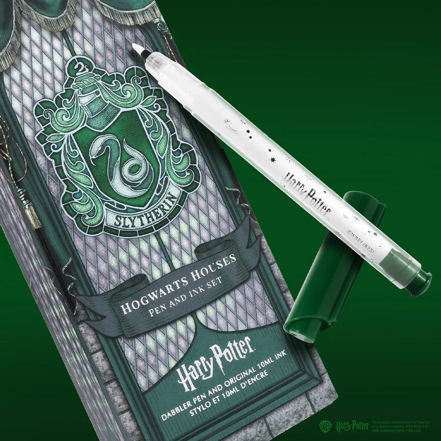 Warner Bros. - Harry Potter - Dabbler Pen and 10ml Ink Set - Slytherin