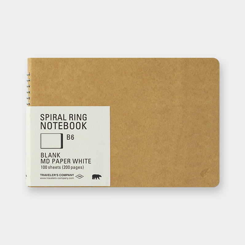 TRC SPIRAL RING NOTEBOOK <B6> MD White