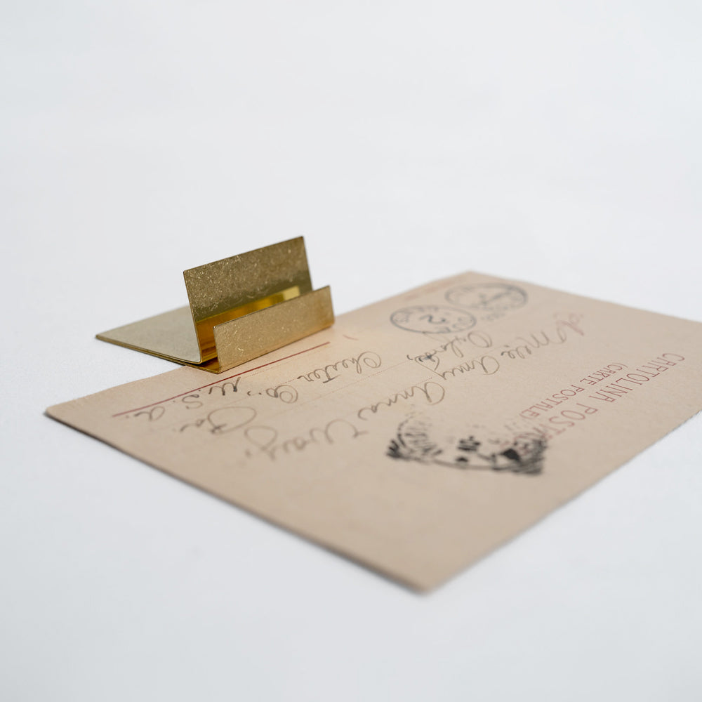 LETTER & PHOTO STAND BRASS SOLID