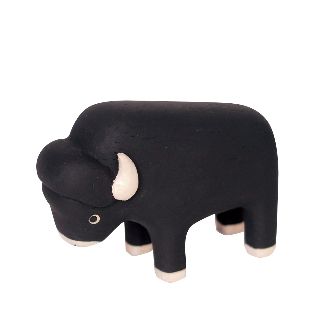 Pole pole wooden animal Bison
