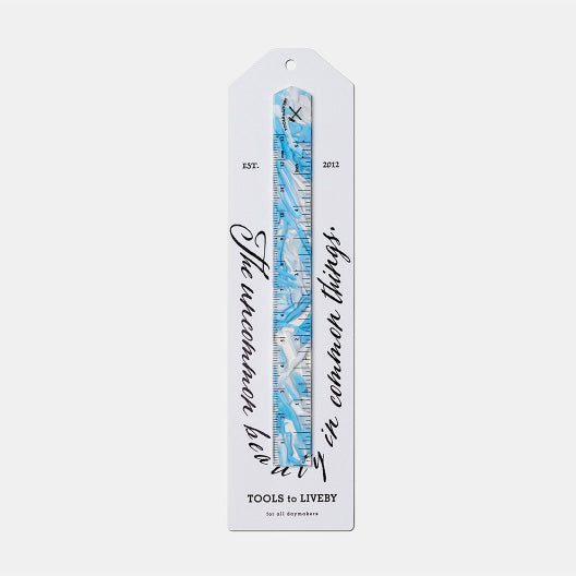 ruler / blue & white