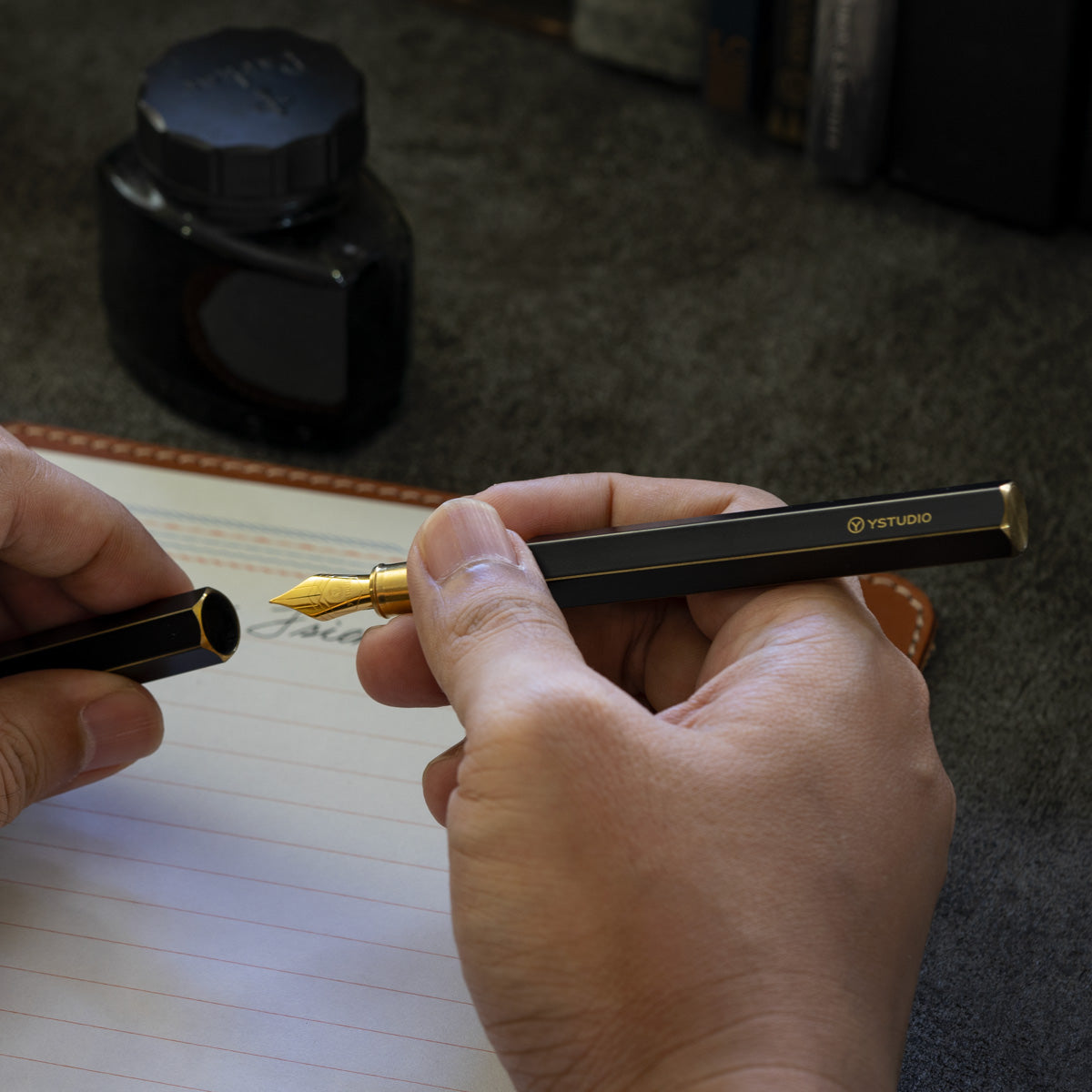 Classic Revolve-Fountain Pen (Green F)