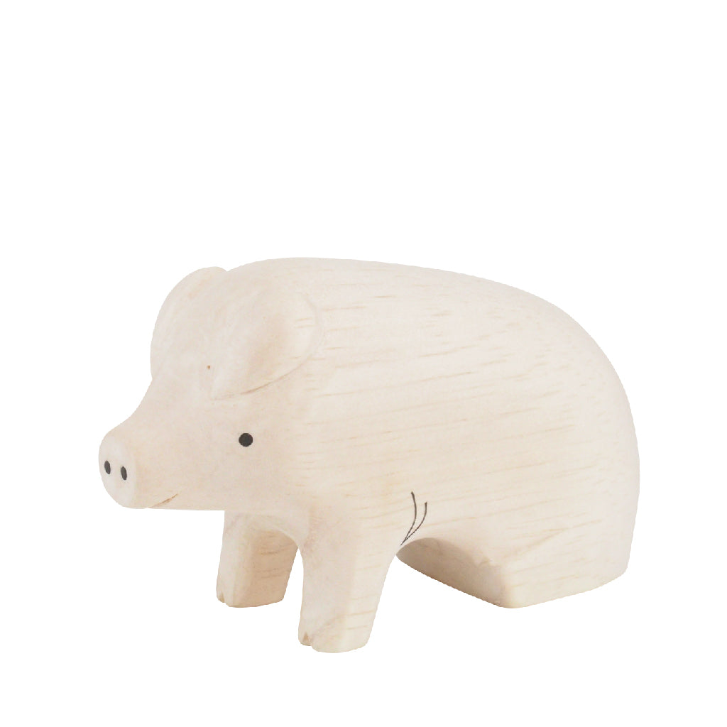 Pole pole wooden animal Pig