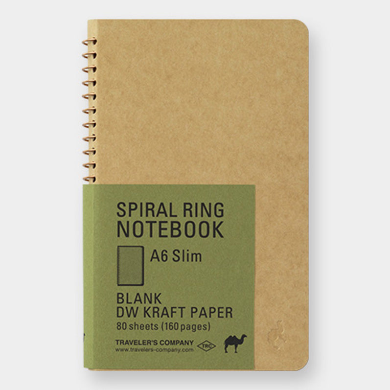 TRC SPIRAL RING NOTEBOOK <A6 Slim> DW Kraft