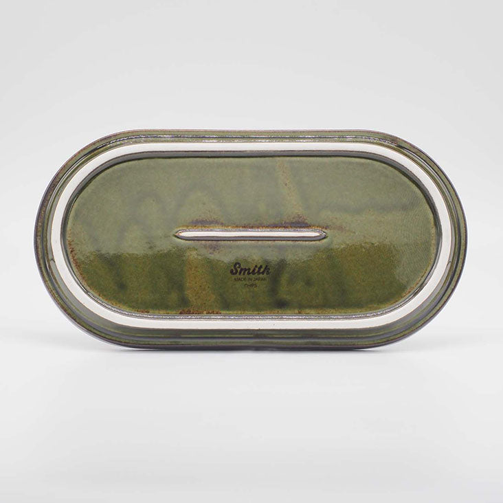 Smith stacking Oval Plate - green