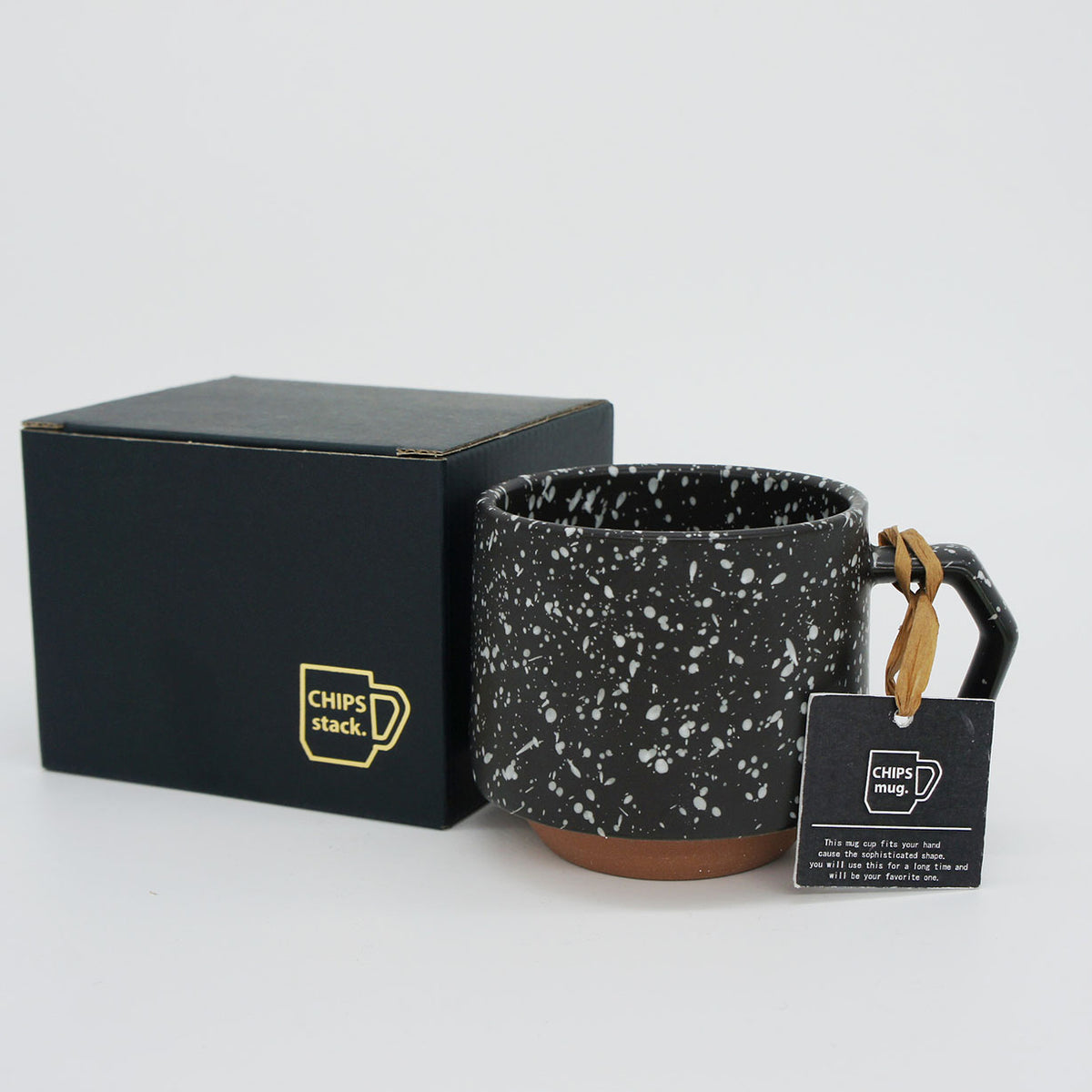 CHIPS stackMUG  - splash black-white
