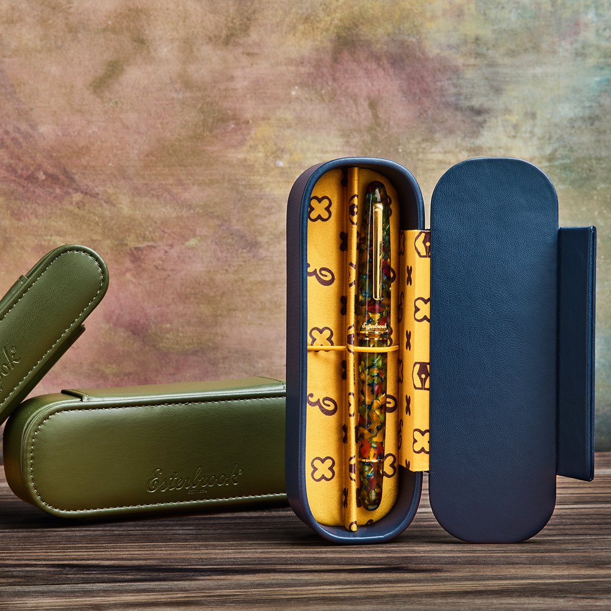Moss Green Nook - Two Pen Case