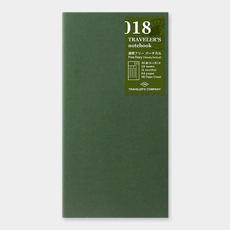 TRAVELER'S notebook Refill Weekly Free Vertical 018