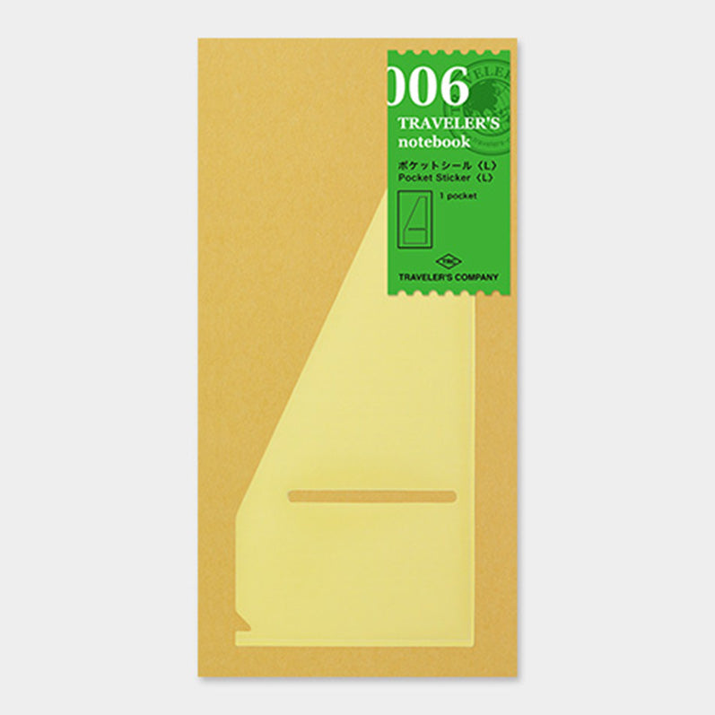 PRODUCT DISCONTINUED // TRAVELER'S notebook Refill Pocket sticker 006  <L>