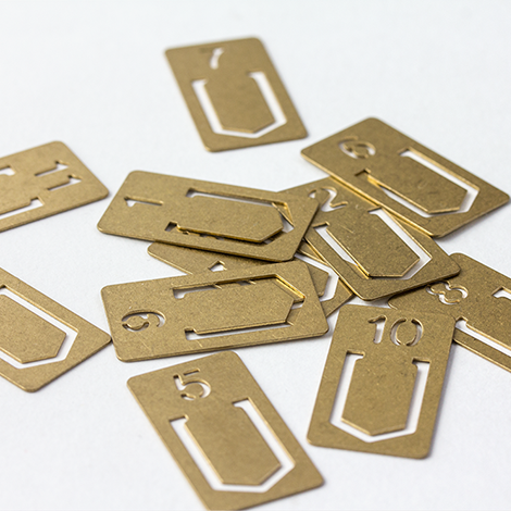BRASS CLIPS Number