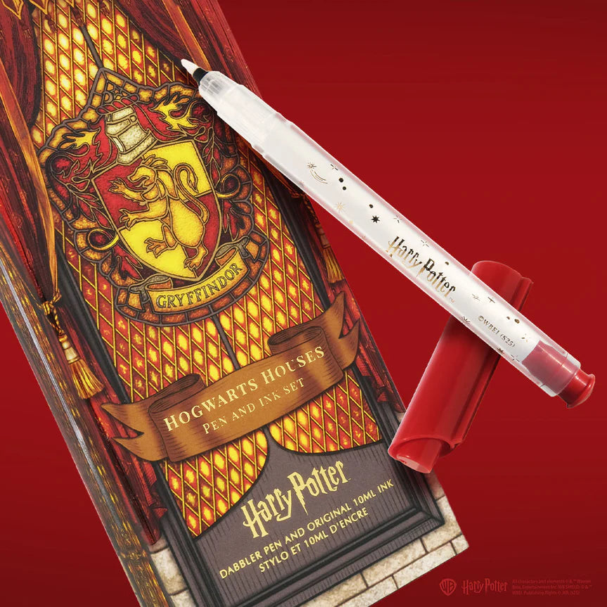 Warner Bros. - Harry Potter - Dabbler Pen and 10ml Ink Set - Gryffindor