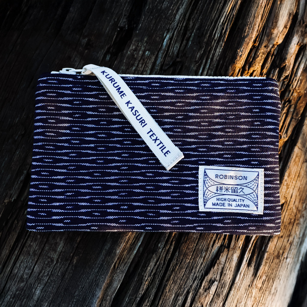 Pouch M Rippling wave Navy/White