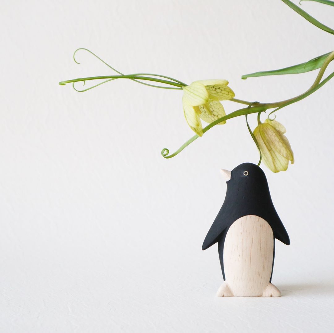 Pole pole wooden animal Penguin