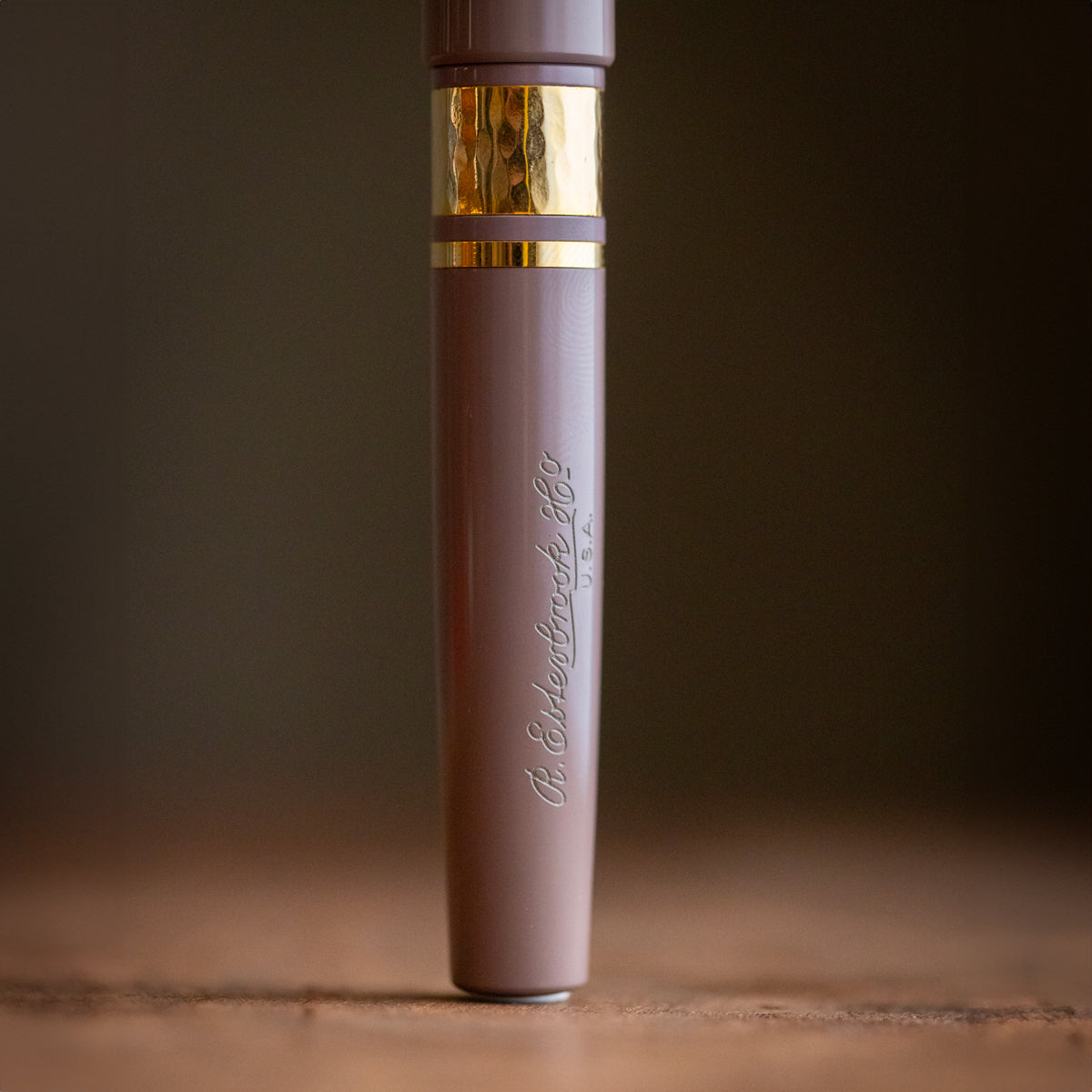 Model J Violet Ebonite with Gold trim - Medium