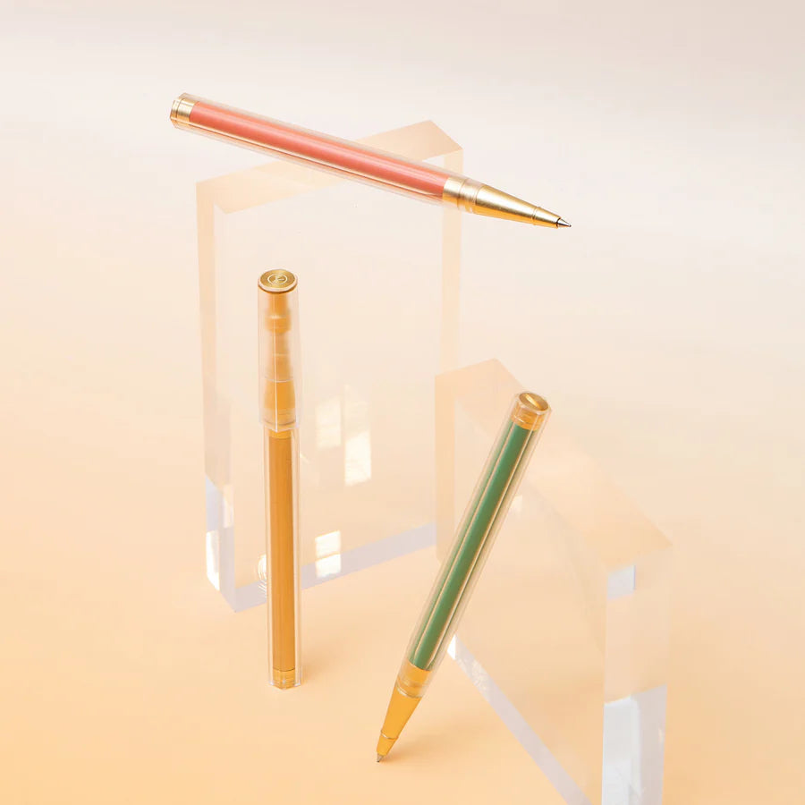 Glamour Evolve - Elemental Rollerball Pen - Clear Green