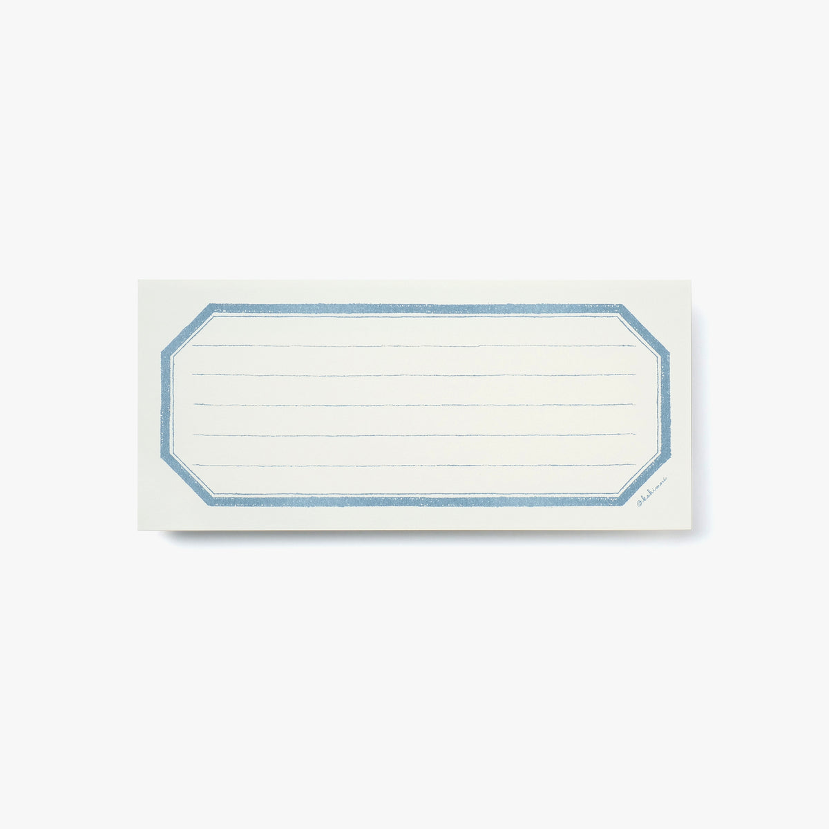 Single note Lined Blue grey