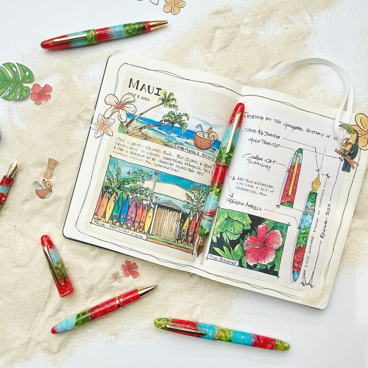 Estie Oversize Maui Gold Trim