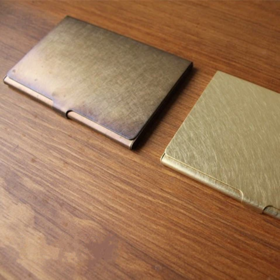BRASS BOX CARDCASE RUST